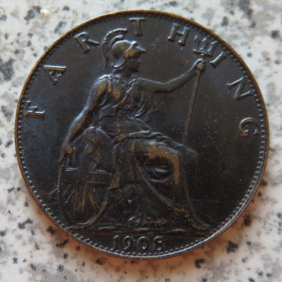  Großbritannien 1 Farthing 1908   