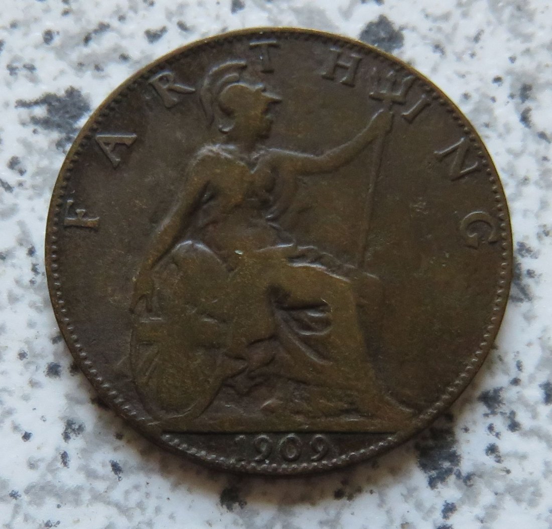  Großbritannien 1 Farthing 1909   