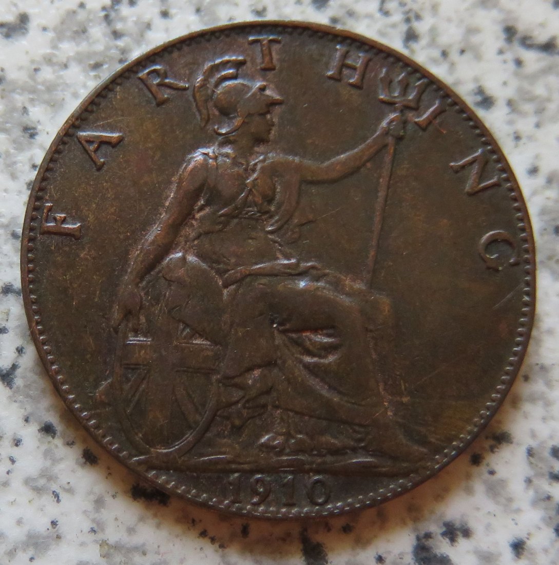  Großbritannien 1 Farthing 1910   
