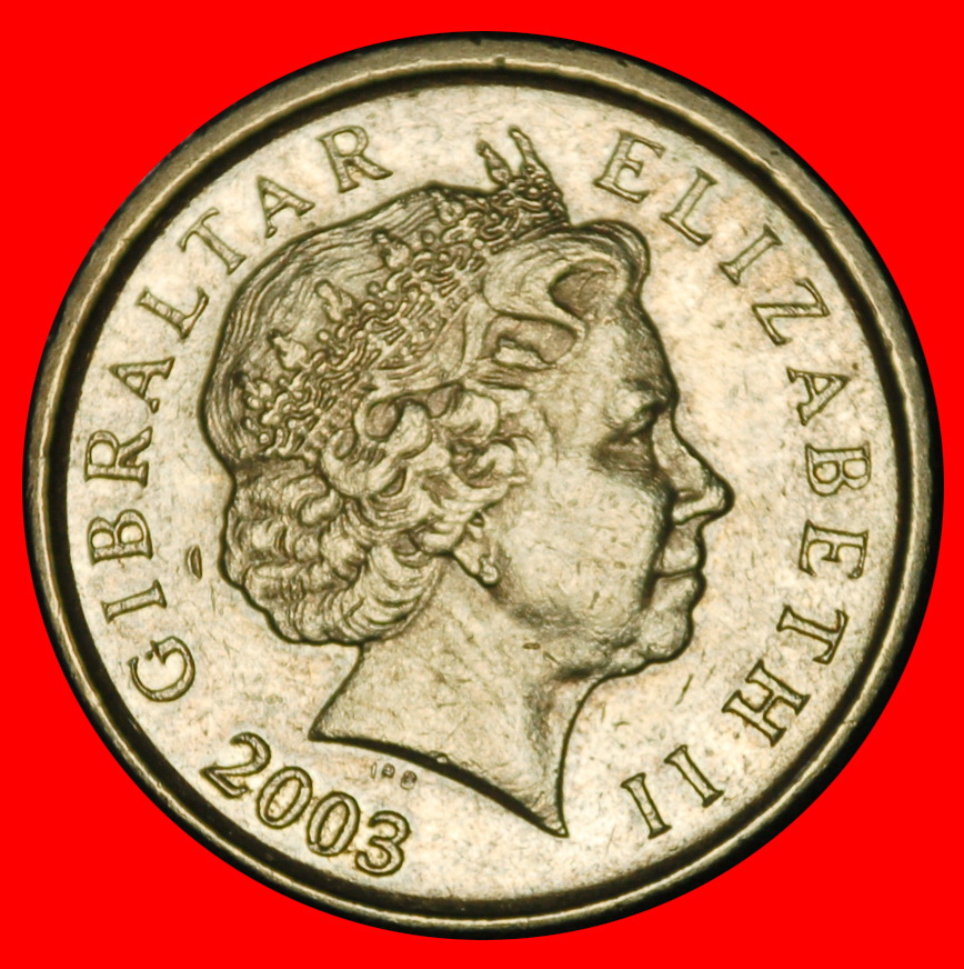  Ⰶ GROSSBRITANNIEN: GIBRALTAR ★ 1 PFUND 303-2003AA! DRACHEN ASTRONOMIE SELTEN! ★OHNE VORBEHALT!   