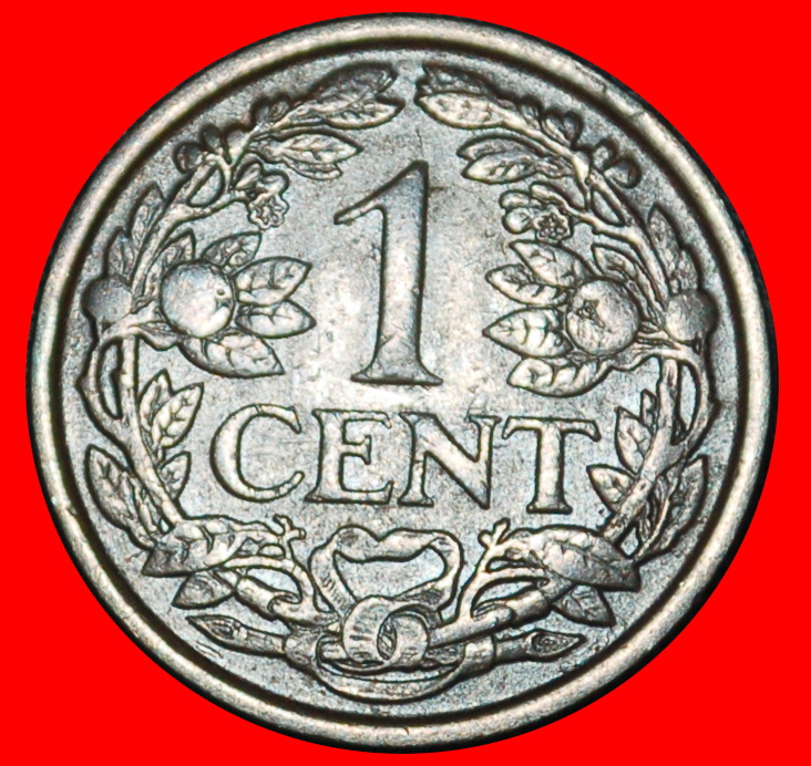  Ⰶ WUCHERND LÖWE (1913-1941): NIEDERLANDE ★ 1 CENT 1930! WILHELMINA (1890-1948)★OHNE VORBEHALT!   