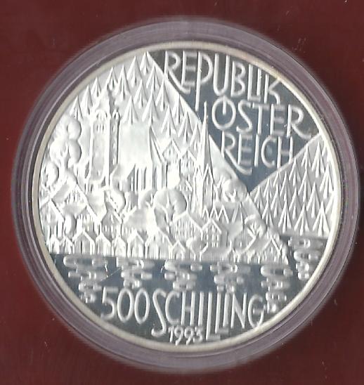  Österreich 500 Schilling 1993 PP 35 Euro Nennwert Münzankauf Koblenz Frank Maurer AK 71   