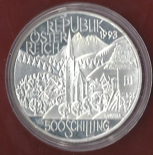  Österreich 500 Schilling 1993 PP 35 Euro Nennwert Münzankauf Koblenz Frank Maurer AK 73   