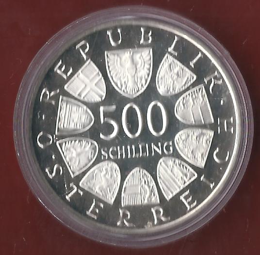  Österreich 500 Schilling 1985 PP 35 Euro Nennwert Münzankauf Koblenz Frank Maurer AK 74   