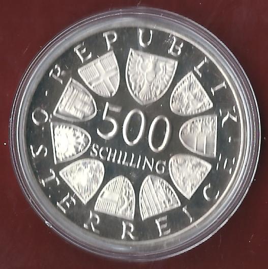  Österreich 500 Schilling 1986 PP 35 Euro Nennwert Münzankauf Koblenz Frank Maurer AK 75   
