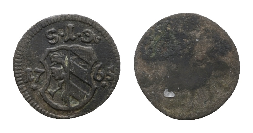  Altdeutschland; Kleinmünze 1765   