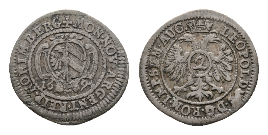  Altdeutschland; Kleinmünze 1694   