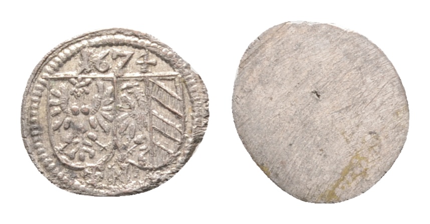  Altdeutschland; Kleinmünze 1674   