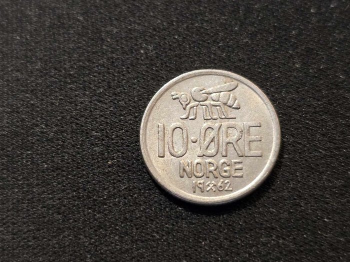  Norwegen 10 Öre 1962 Umlauf   