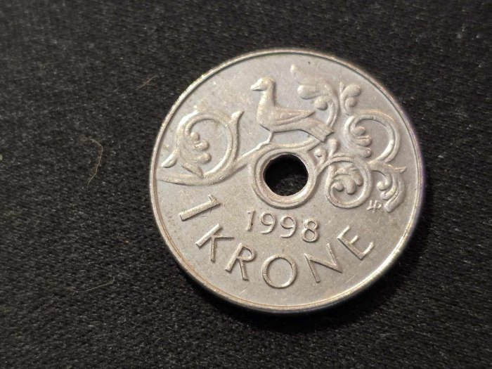  Norwegen 1 Krone 1998 Umlauf   