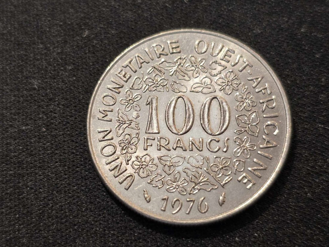  West Afrikanische Staten 100 Franc 1976 VZ   
