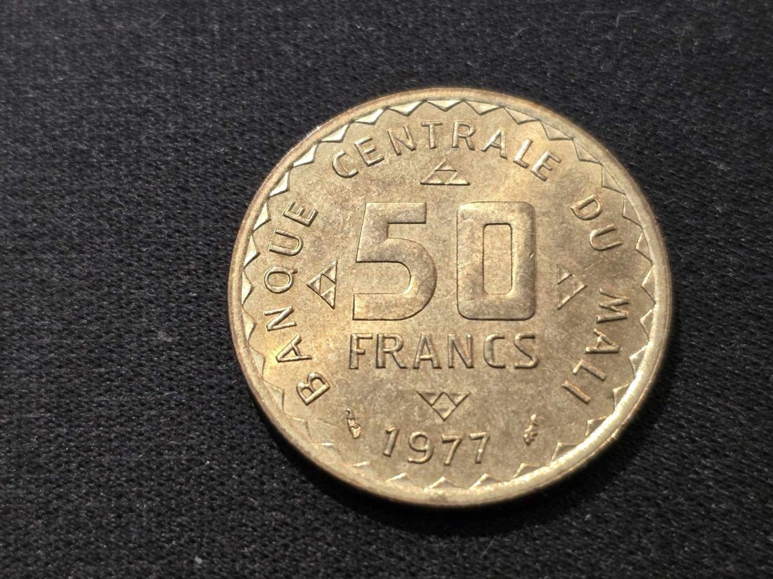  Mali 50 Franc 1977 VZ   
