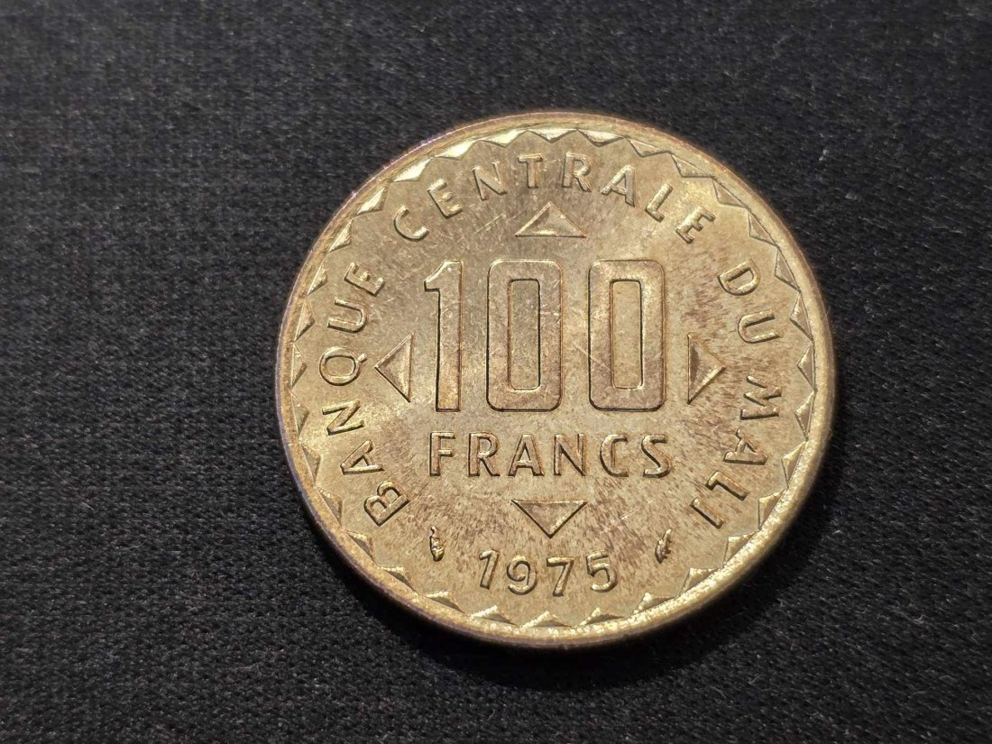  Mali 100 Franc 1975 VZ   