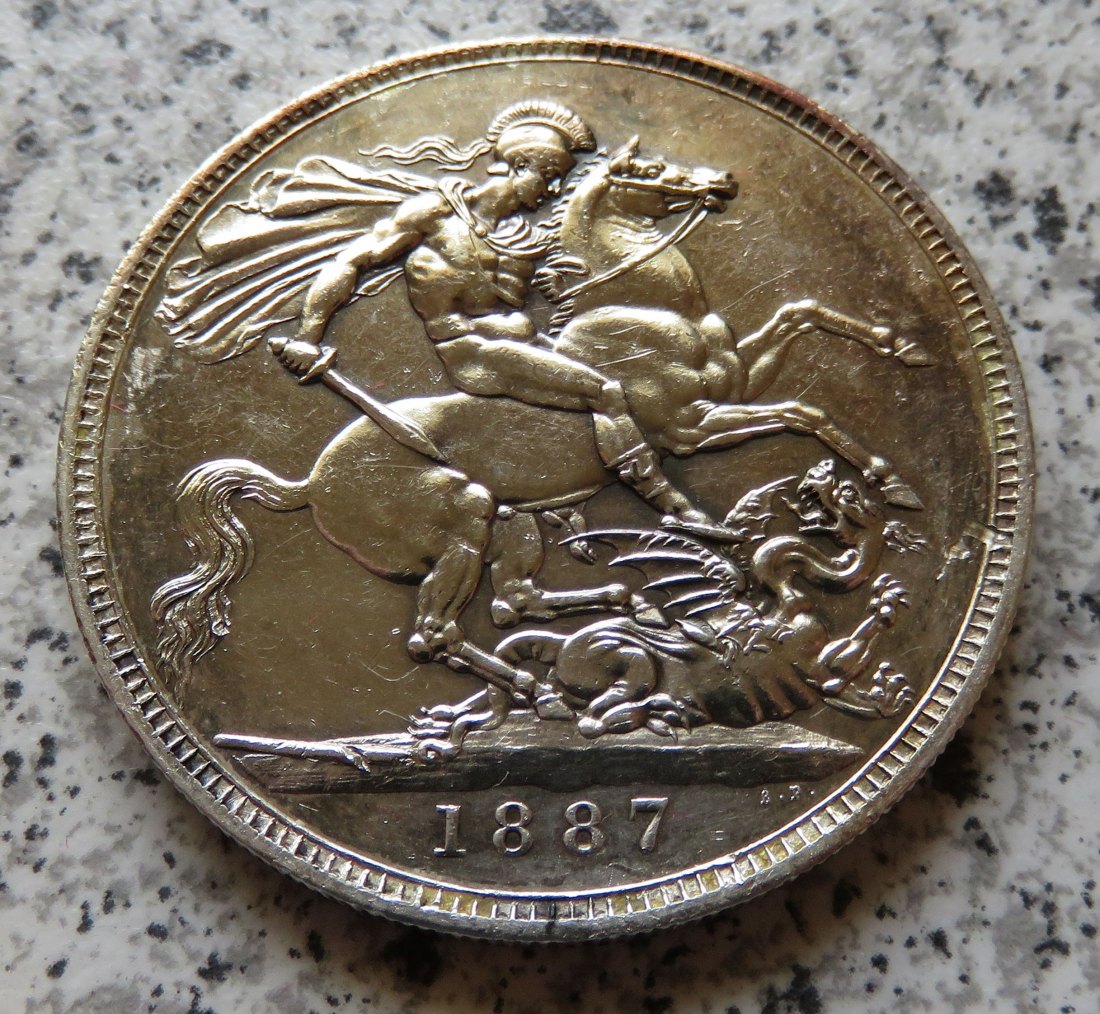  Großbritannien 1 Crown 1887, Prooflike?!?   