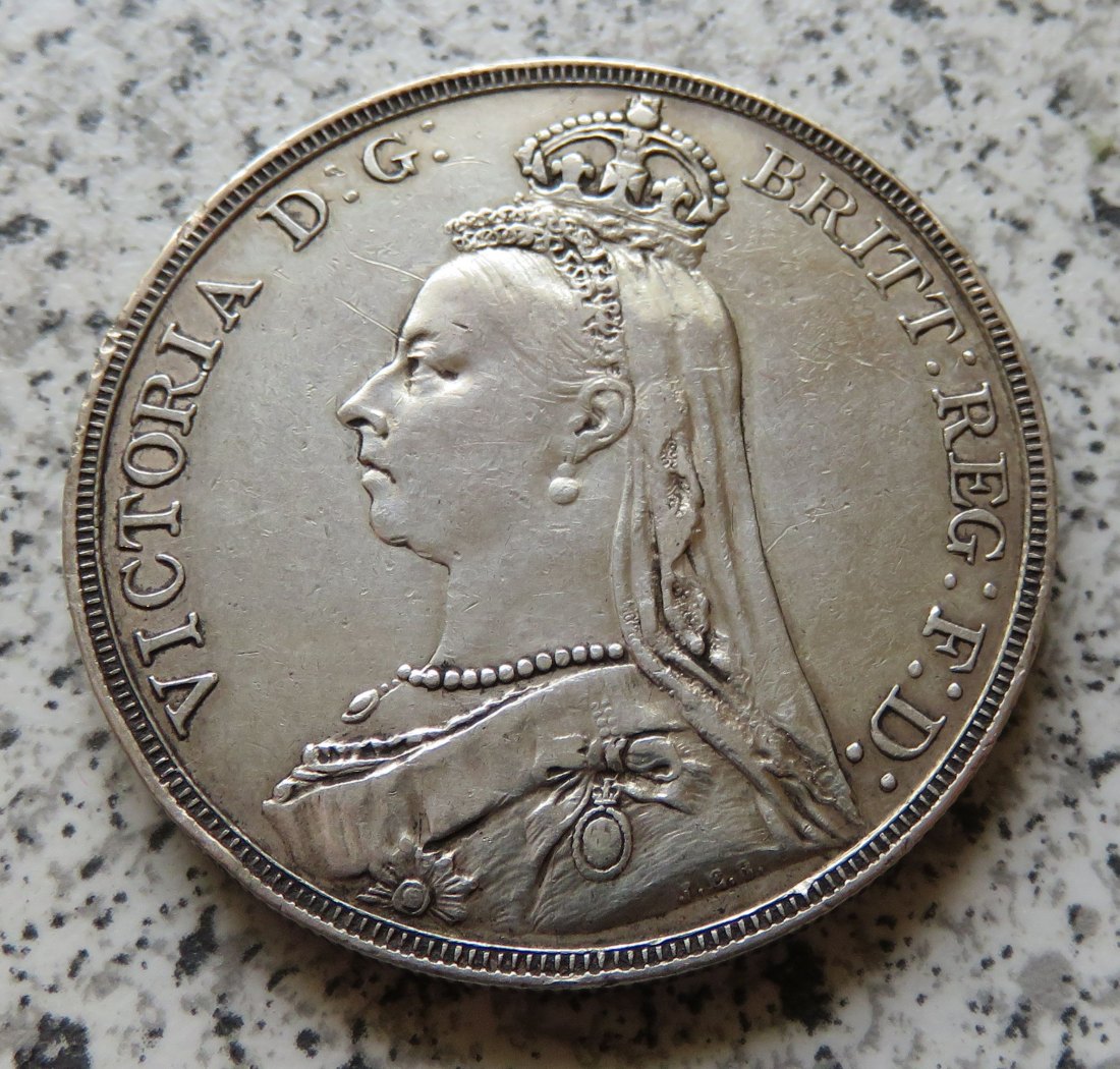  Großbritannien 1 Crown 1889   