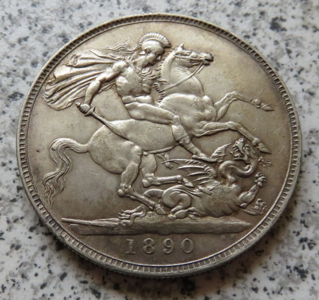  Großbritannien 1 Crown 1890   