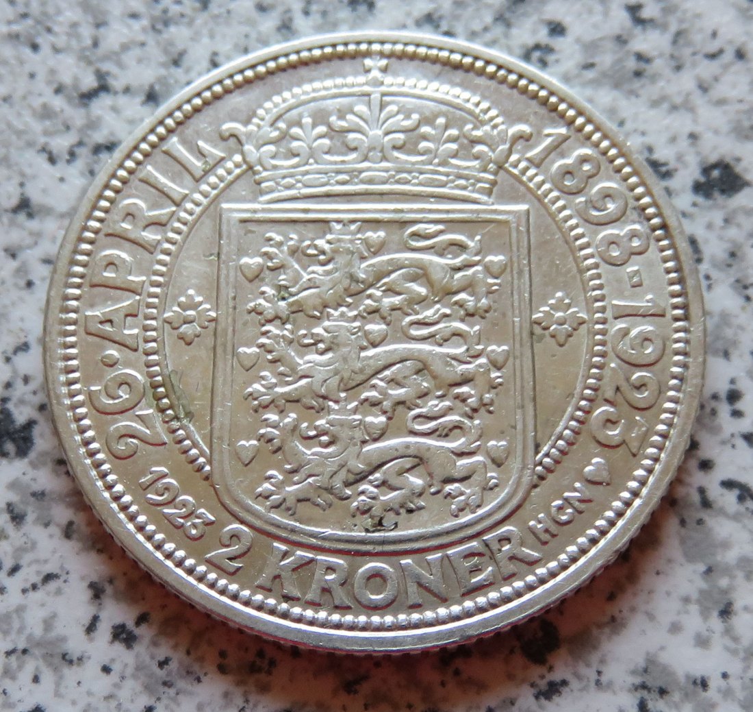  Dänemark 2 Kroner 1923   