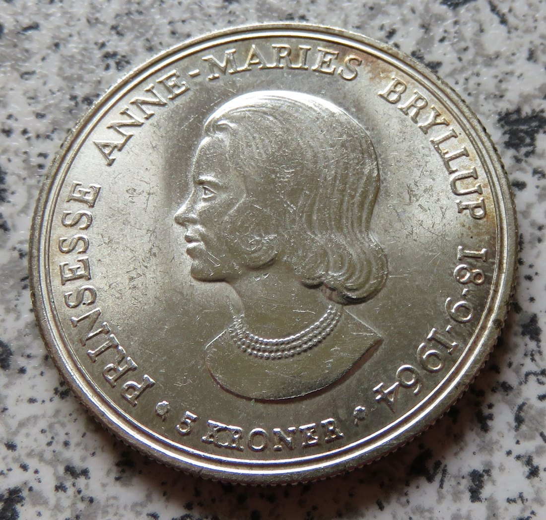  Dänemark 5 Kroner 1964   