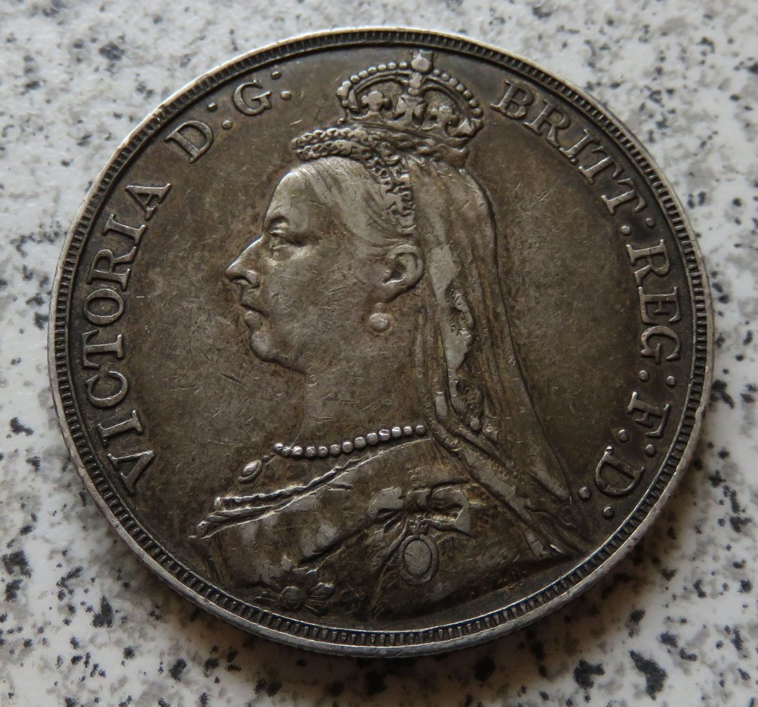  Großbritannien 1 Crown 1891   
