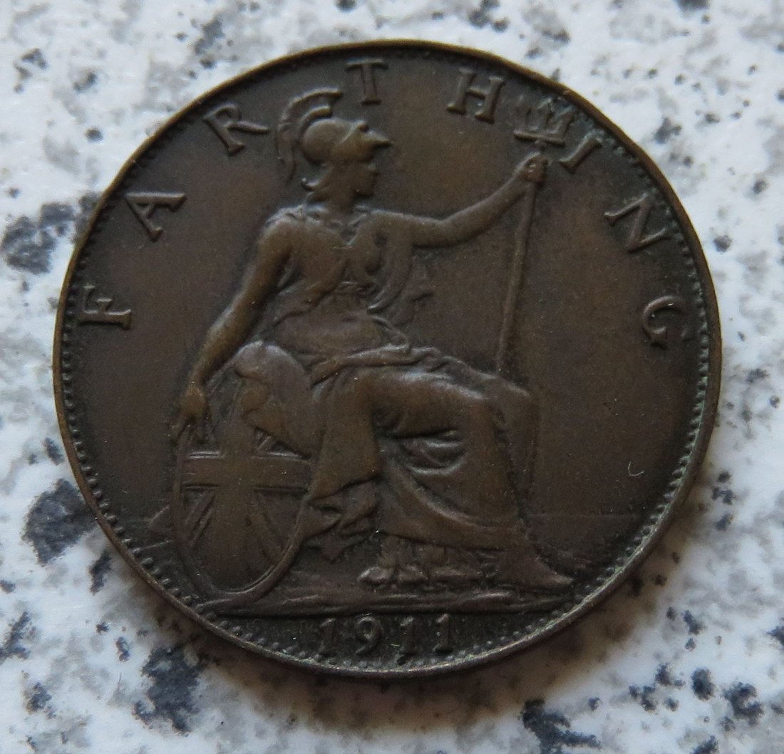  Großbritannien 1 Farthing 1911   