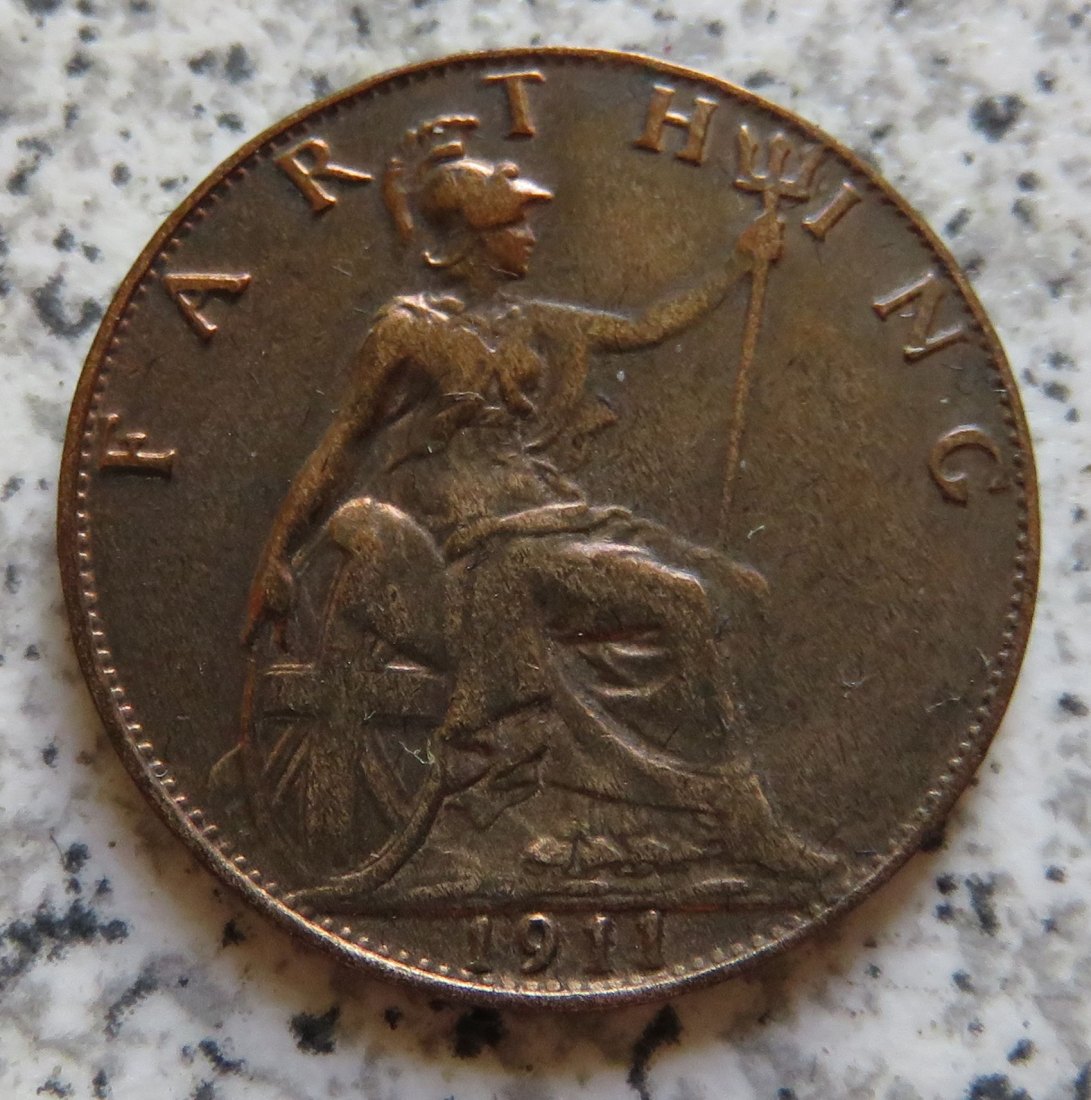  Großbritannien 1 Farthing 1911   