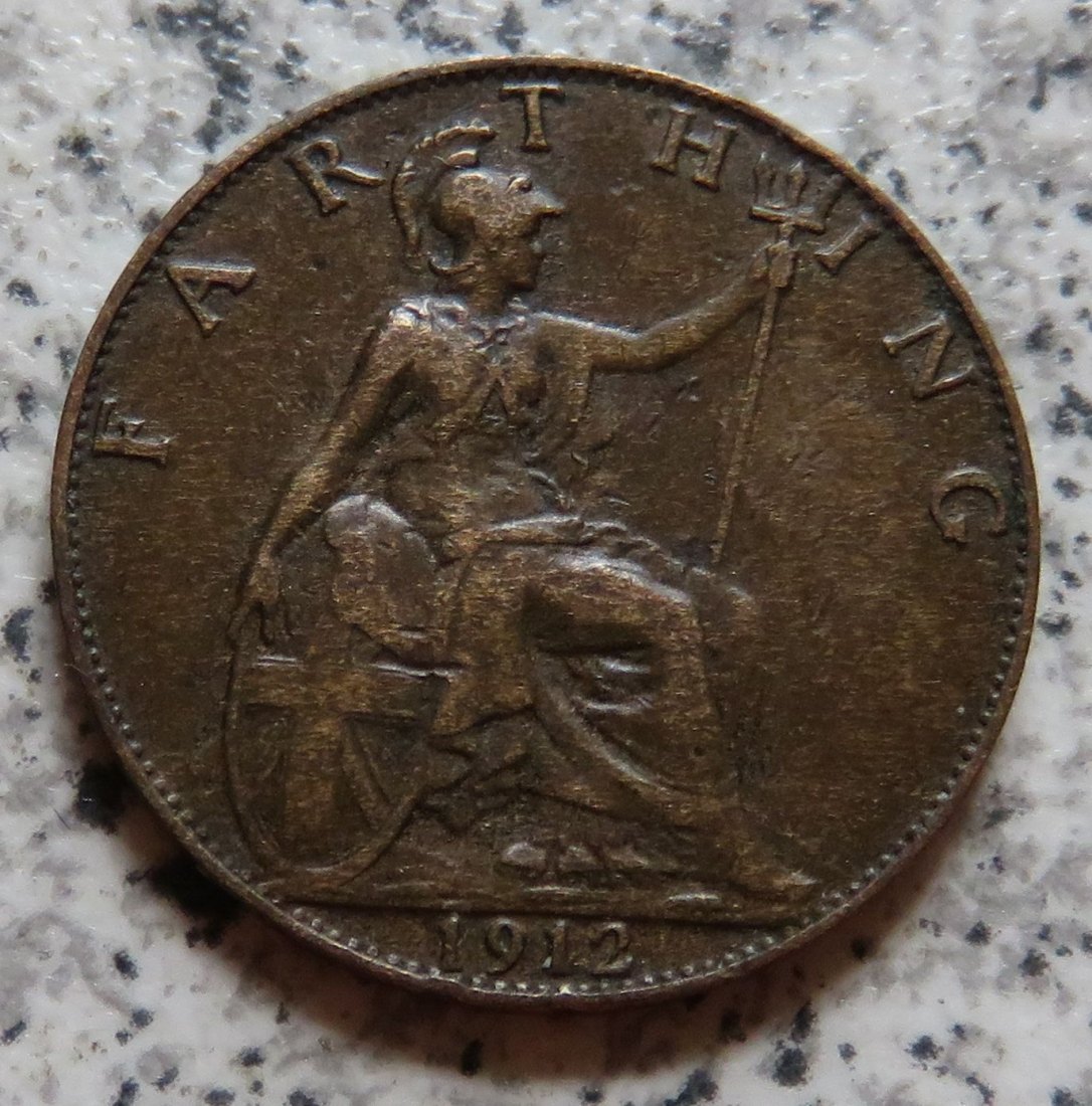  Großbritannien 1 Farthing 1912   