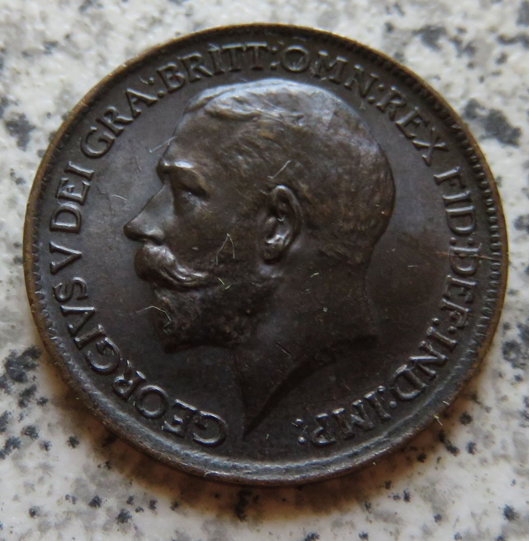  Großbritannien 1 Farthing 1913   