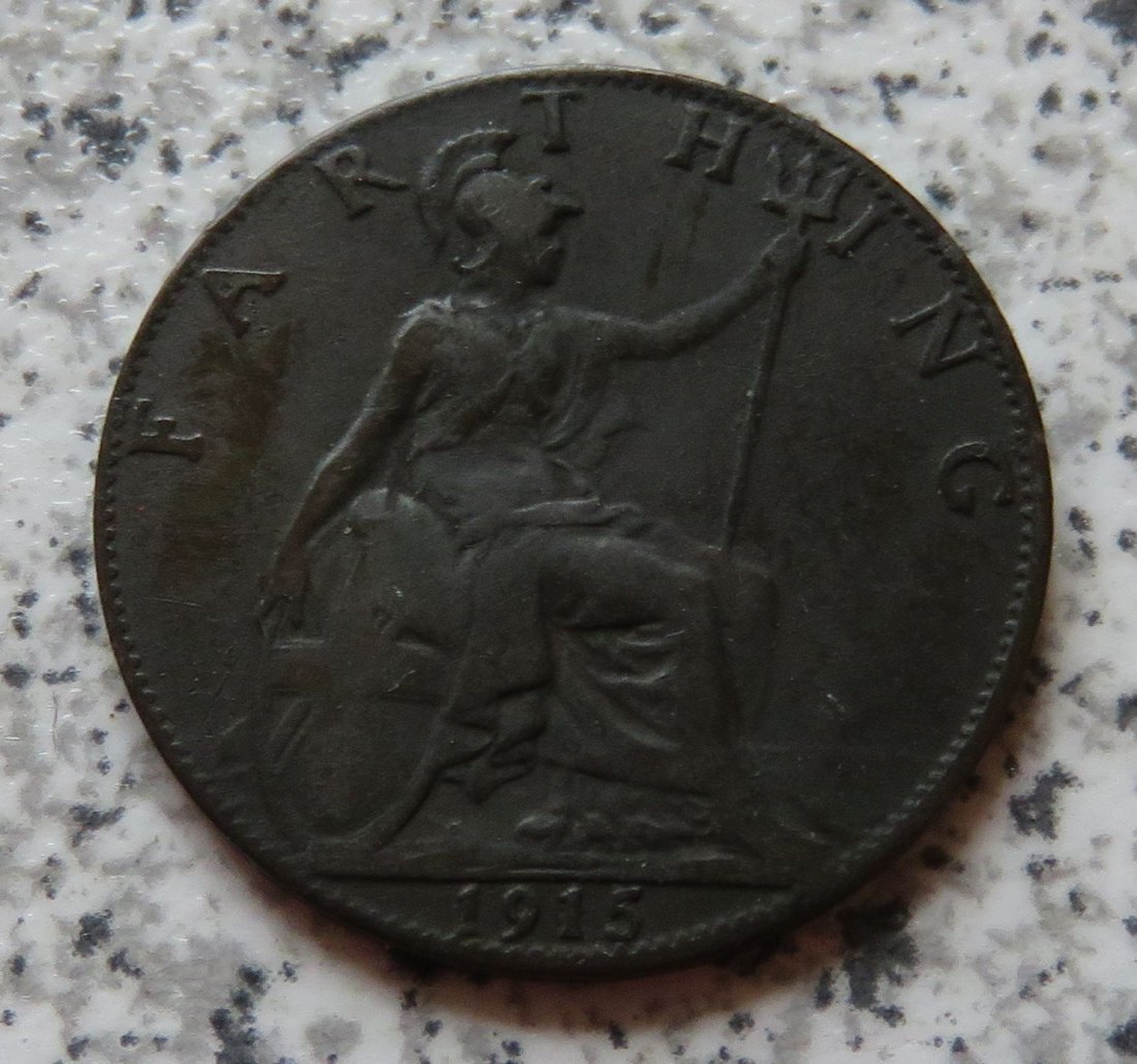  Großbritannien 1 Farthing 1915   