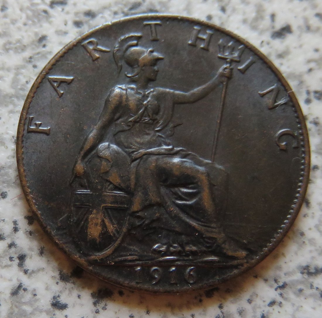  Großbritannien 1 Farthing 1916   