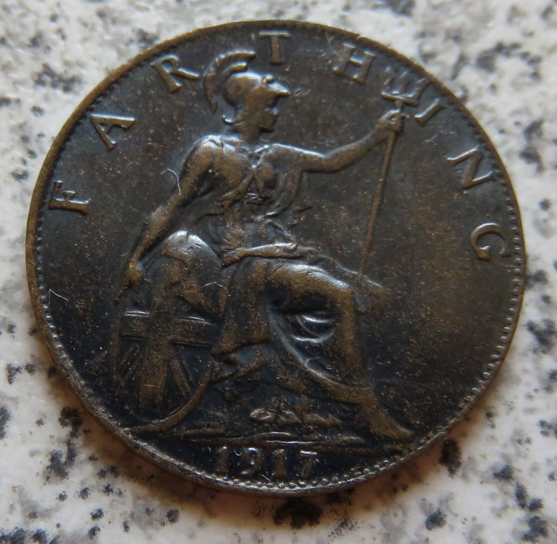  Großbritannien 1 Farthing 1917   