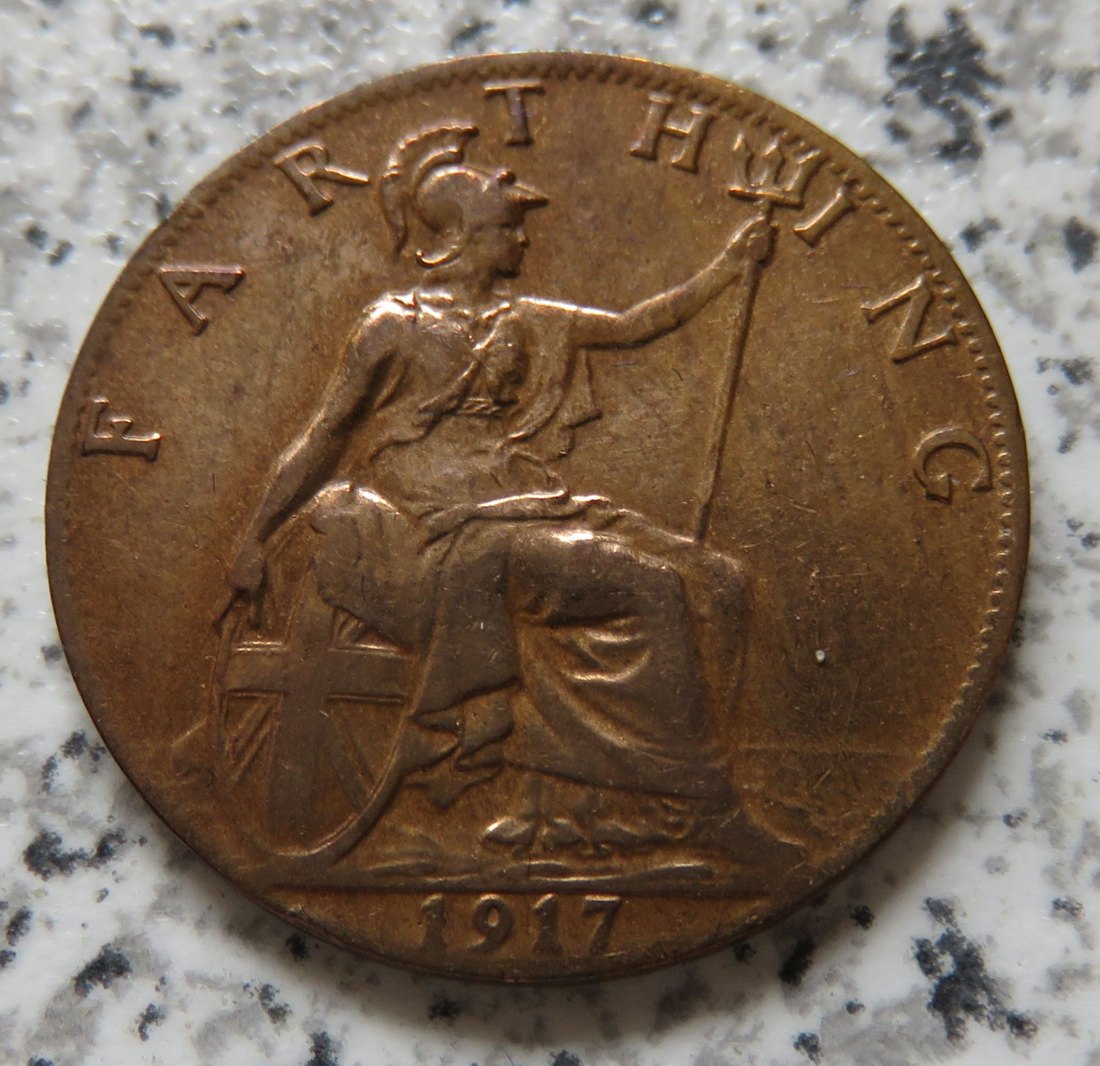  Großbritannien 1 Farthing 1917   