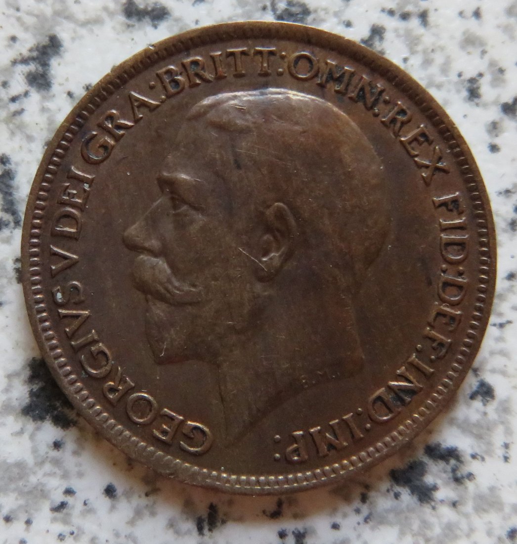 Großbritannien 1 Farthing 1918   