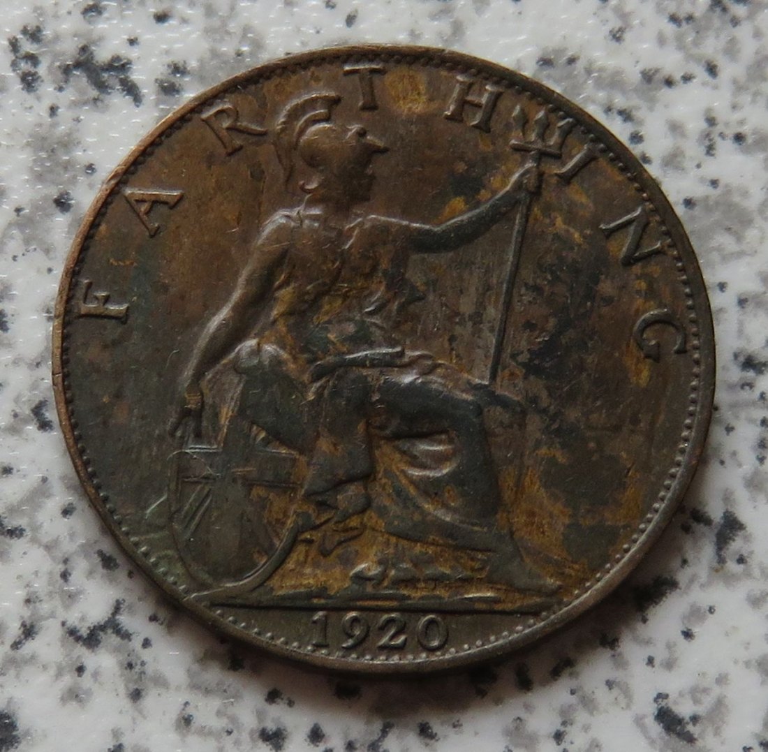  Großbritannien 1 Farthing 1920   