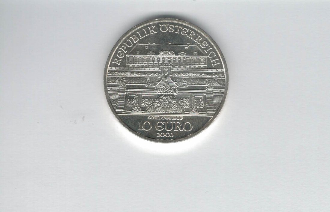  10 Euro 2003 Schloß Hof Schlosshof silber 925/16g fein Österreich Spittalgold9800 (4971/3   