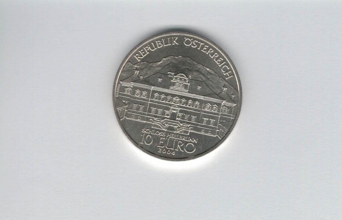  10 Euro 2004 Schloß Hellbrunn silber 925/16g fein Österreich Spittalgold9800 (4971/5   