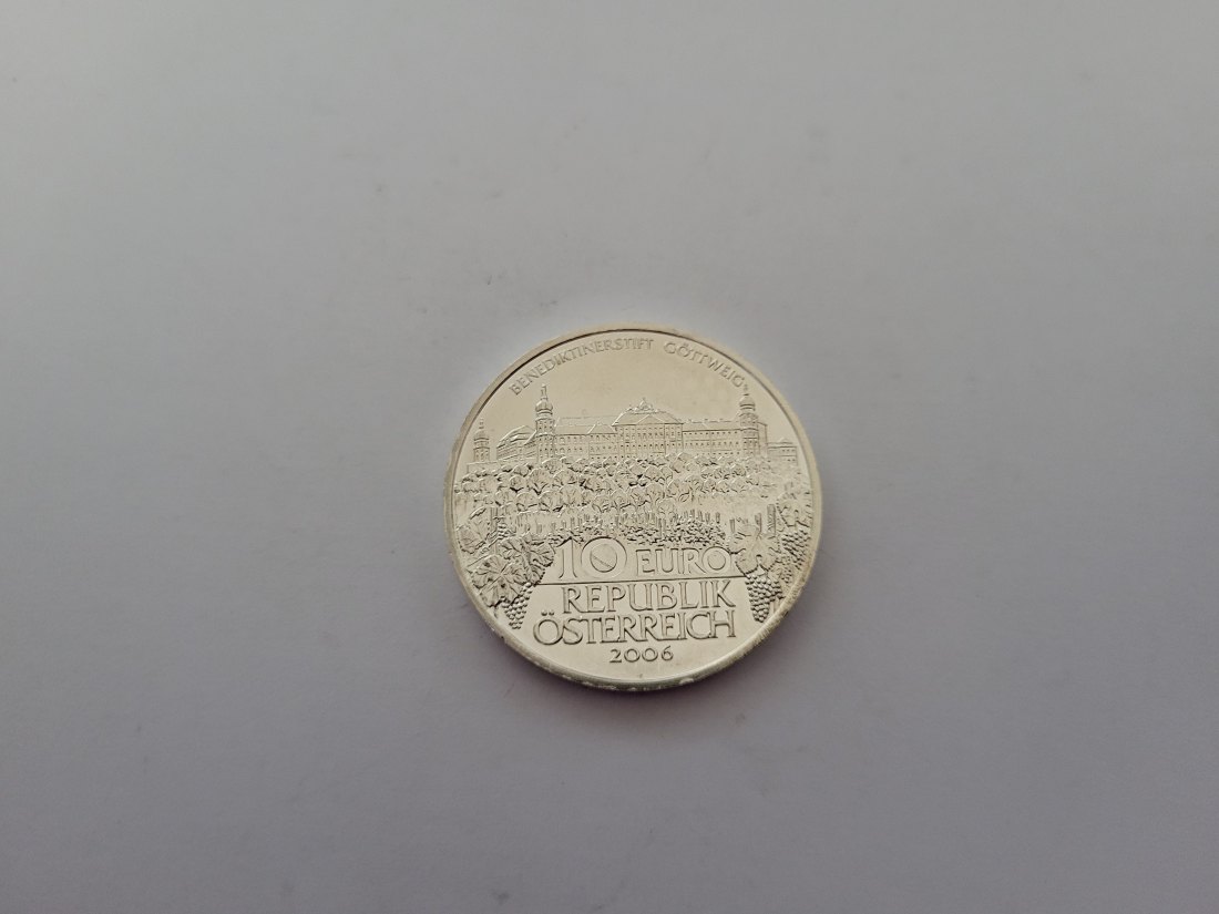  10 Euro 2006 Stift Göttweig  silber 925/16g fein Österreich Spittalgold9800 (4971/10   