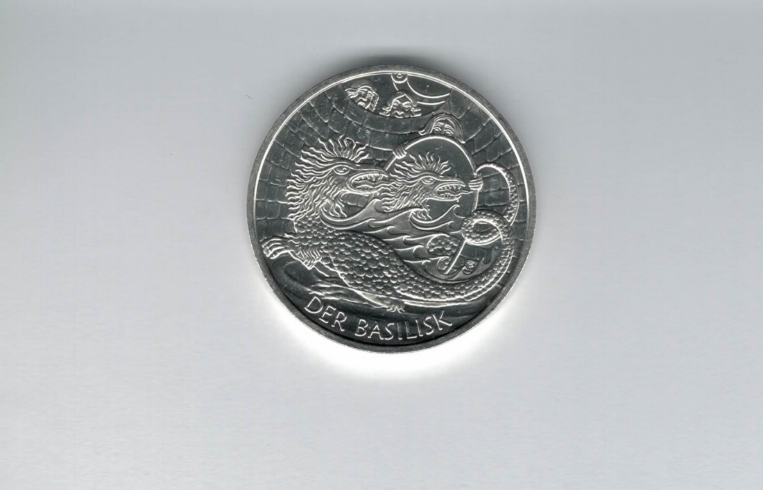  10 Euro 2009 Der Basilisk von Wien silber/16g fein Österreich Spittalgold9800 (4971/15   