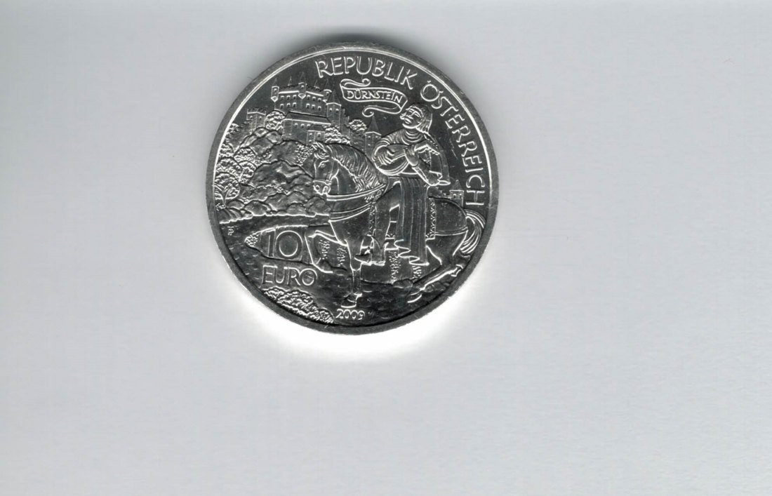  10 Euro 2009 Dürnstein Richard Löwenherz silber 925/16g fein Österreich Spittalgold9800 (4971/16   
