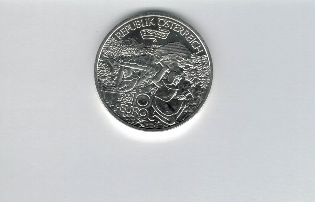  10 Euro 2010 Erzberg silber 925/16g fein Österreich Spittalgold9800 (4971/17   
