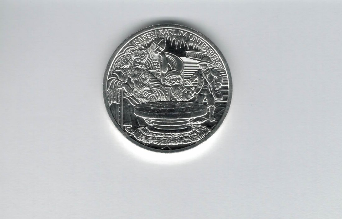  10 Euro 2010 Untersberg Karl der Große silber 925/16g fein Österreich Spittalgold9800 (4971/18   