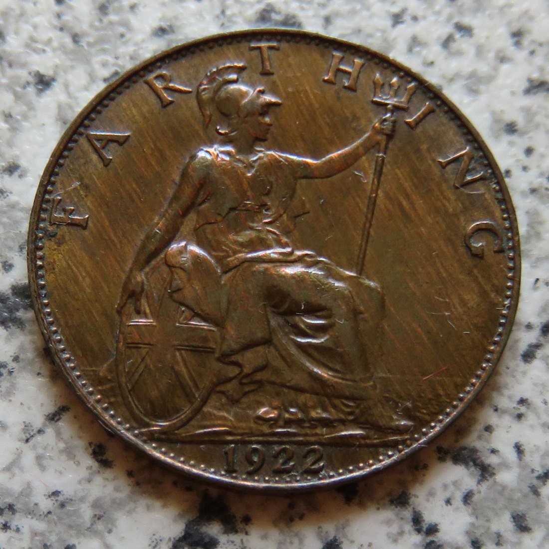  Großbritannien 1 Farthing 1922   