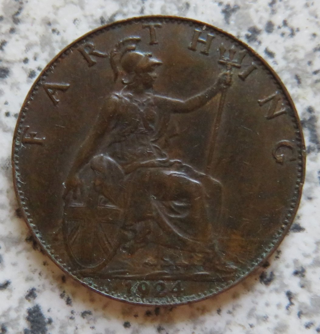  Großbritannien 1 Farthing 1924   