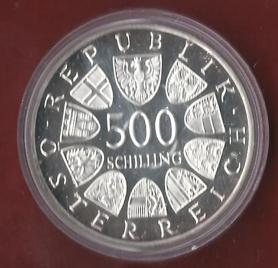  Österreich 500 Schilling 1985 PP 35 Euro Nennwert Münzankauf Koblenz Frank Maurer AK 77   