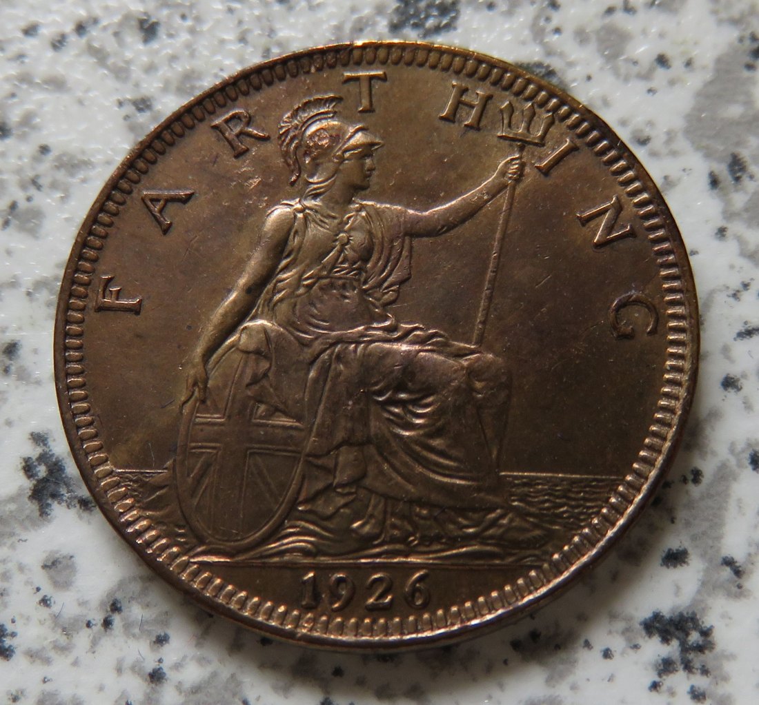  Großbritannien 1 Farthing 1926   