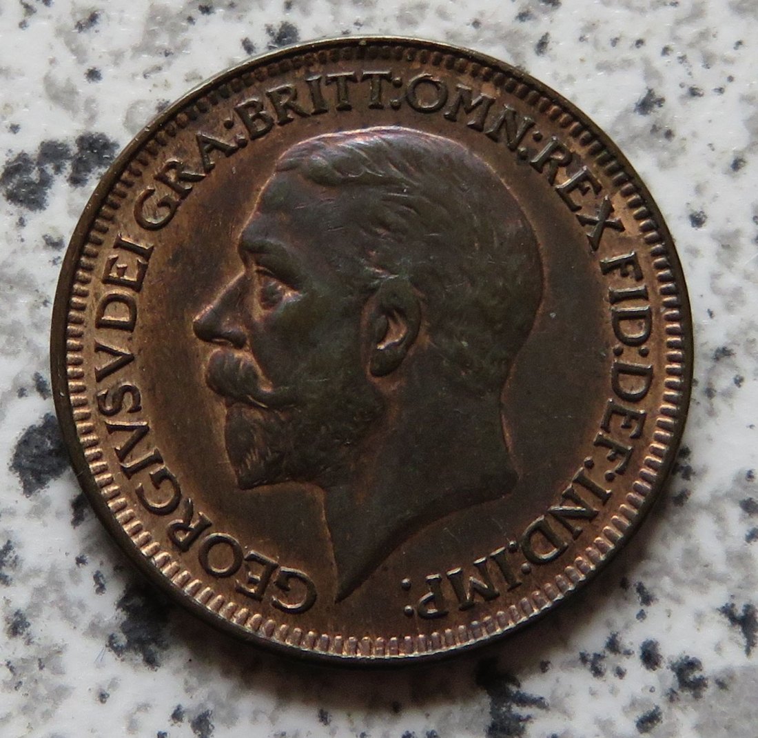 Großbritannien 1 Farthing 1926, Erhaltung!   