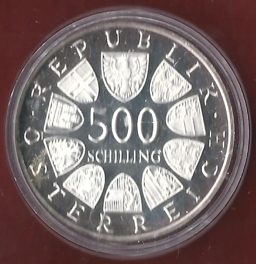  Österreich 500 Schilling 1985 PP 35 Euro Nennwert Münzankauf Koblenz Frank Maurer AK 78   
