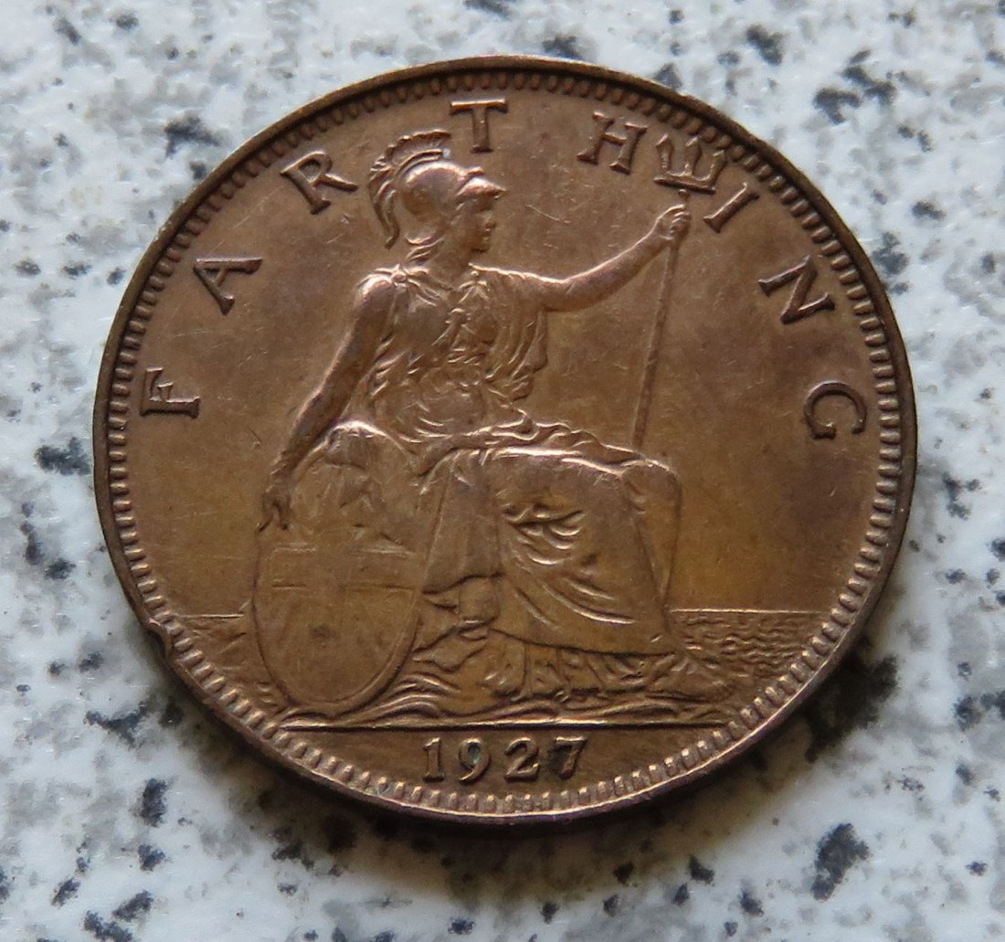  Großbritannien 1 Farthing 1927   