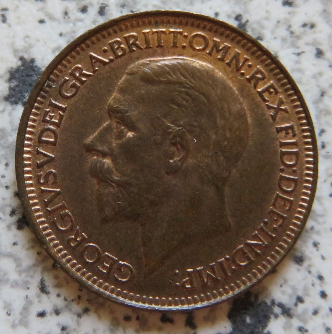  Großbritannien 1 Farthing 1930, Erhaltung   
