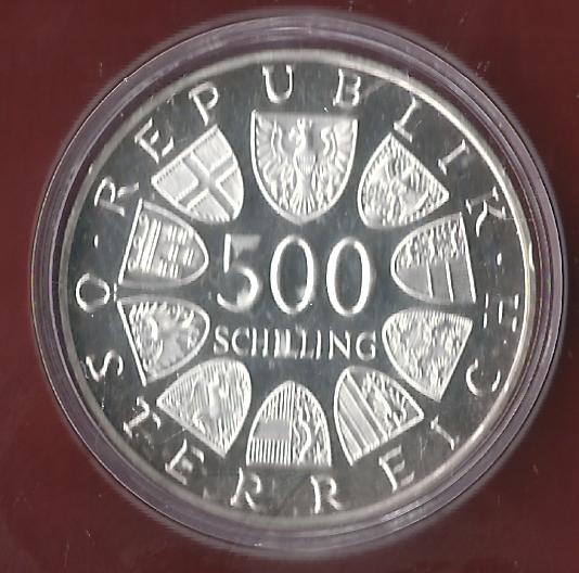  Österreich 500 Schilling 1986 PP 35 Euro Nennwert Münzankauf Koblenz Frank Maurer AK 79   