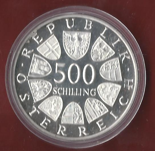  Österreich 500 Schilling 1986 PP 35 Euro Nennwert Münzankauf Koblenz Frank Maurer AK 80   